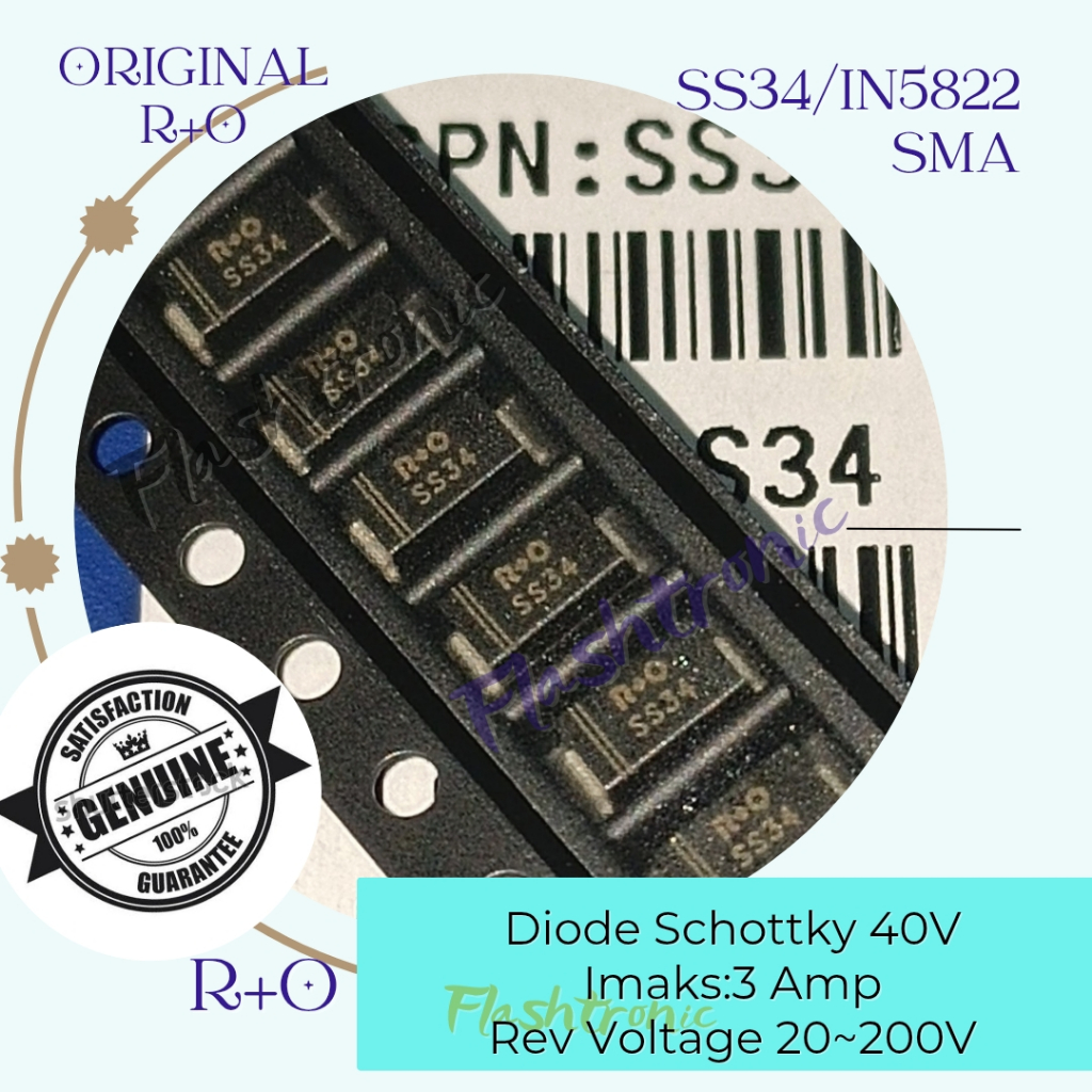 Dioda SS34 SMD IN5822 R+O ori