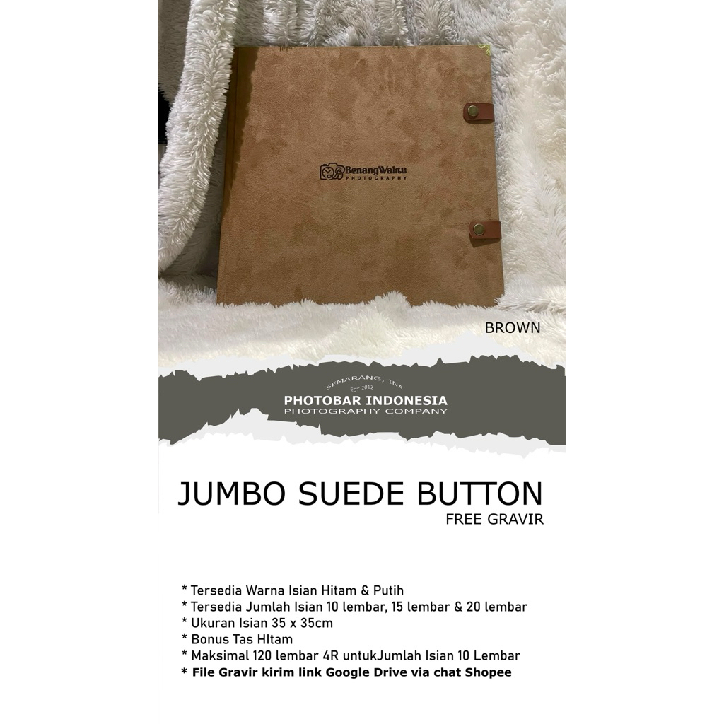 FREE GRAVIR JUMBO SUEDE BUTTON