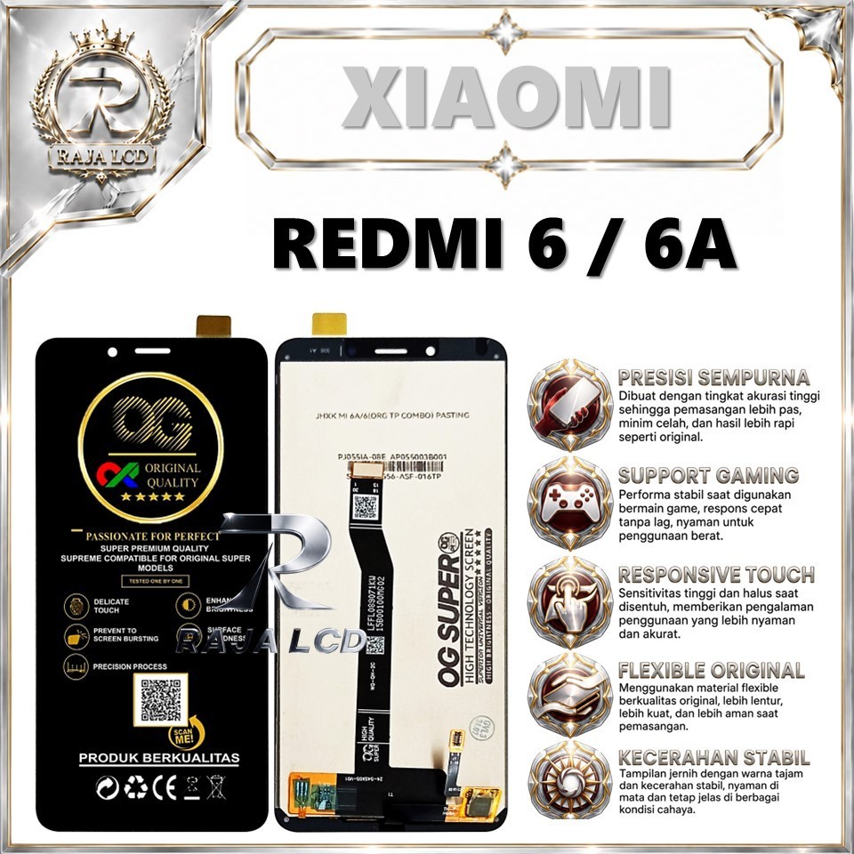 LCD TOUCHSCREEN XIAOMI REDMI 6 / 6A ORIGINAL 100%
