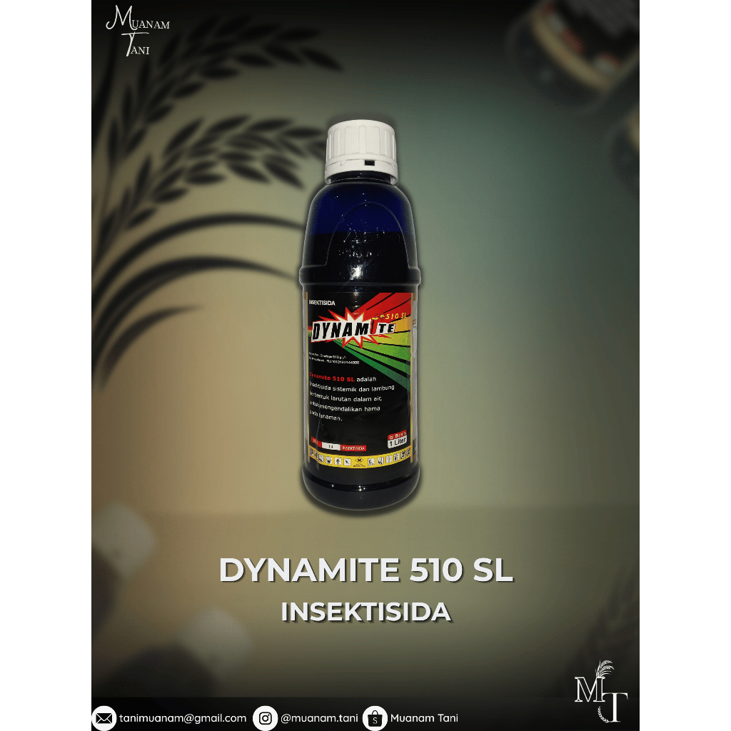 Insektisida Dynamite 510 SL 1 Liter - untuk mematikan gulma menahun yang berakar dalam (seperti alan
