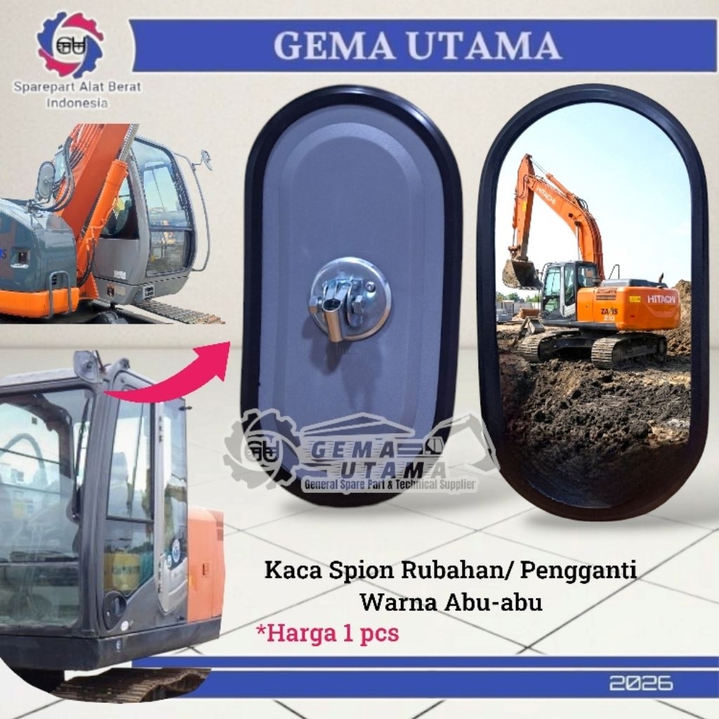 Kaca Spion Zaxis65, Zaxis70, Zaxis75, Zaxis110, Zaxis200, Zaxis210, Zaxis350/ Kaca Spion Excavator H