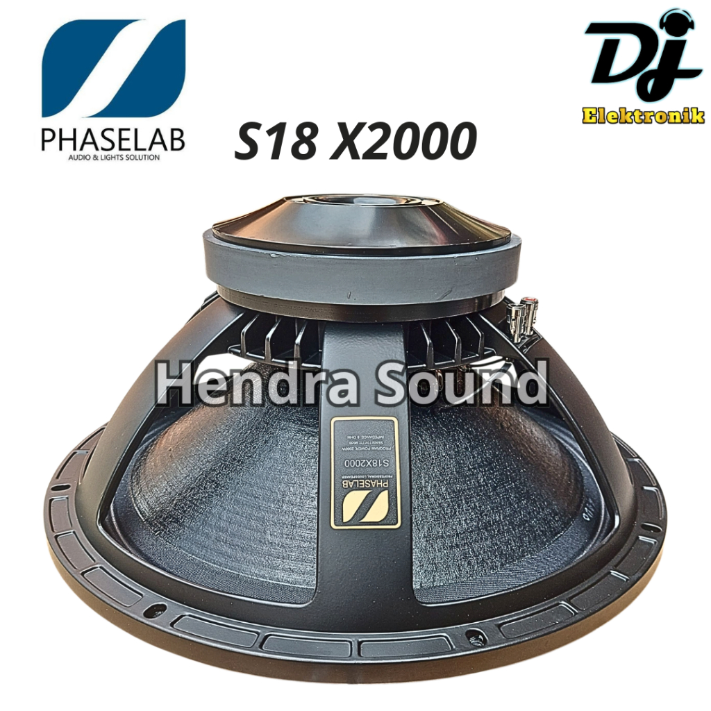 Speaker Komponen Phaselab S18 X 2000 / S18 X2000 / S18X2000 - 18 inch (Phase Lab)
