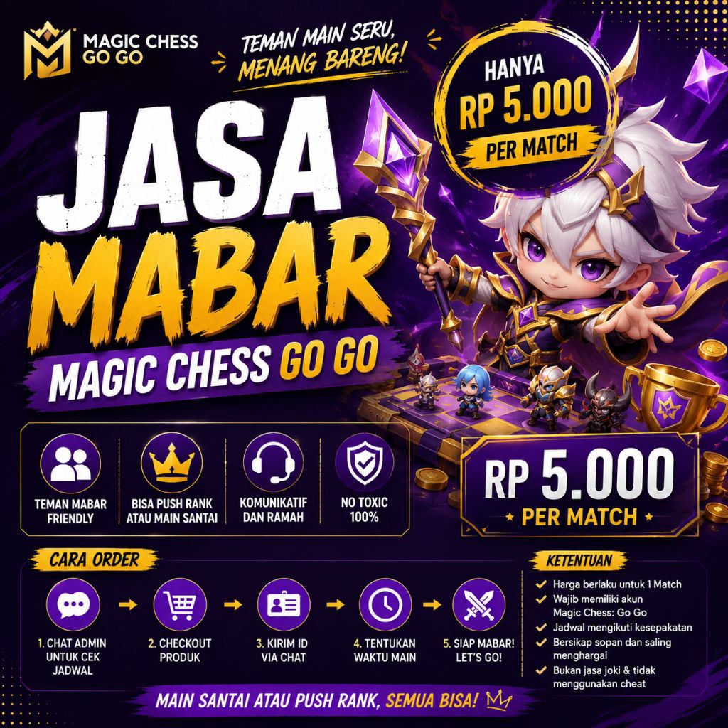 Mabar MC GO GO - Jasa Mabar Magic Chess