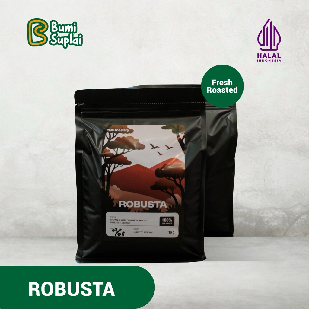 Espresso Beans - Full Robusta Fine 1KG, Full Robusta 100% Robusta Fine