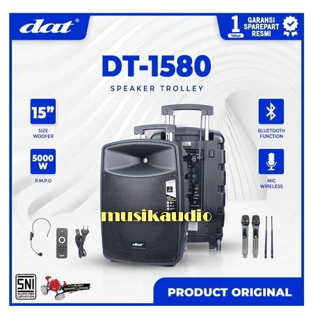 Speaker Portable 15 Inch DAT DT-1580 I DT 1580 I DAT DT1580 Original DAT