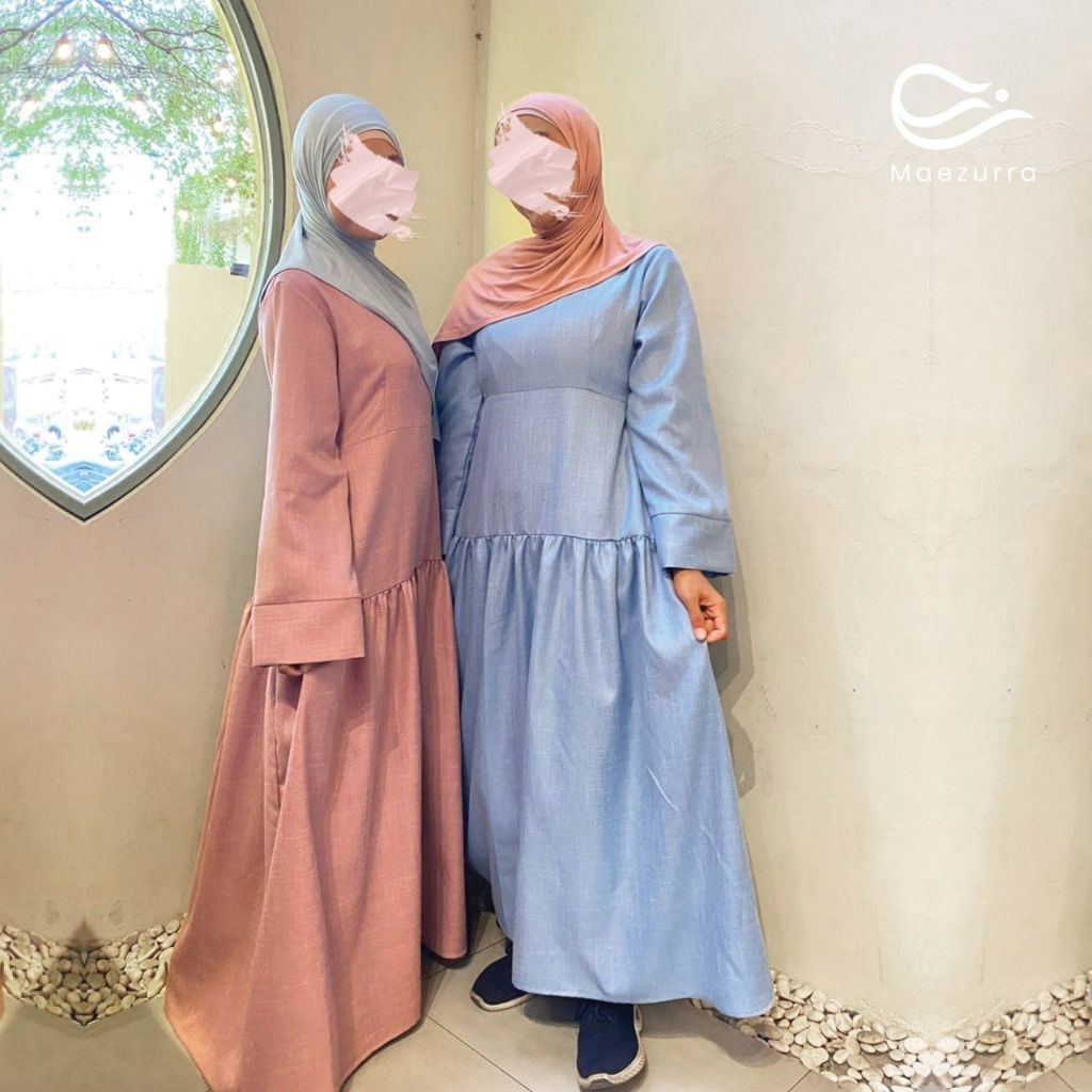 NAJMA DRESS ABAYA | Maezurra Najma Dress Abaya Gamis Muslim Hijab NAJMA GAMIS ABAYA baju Gamis Umrah