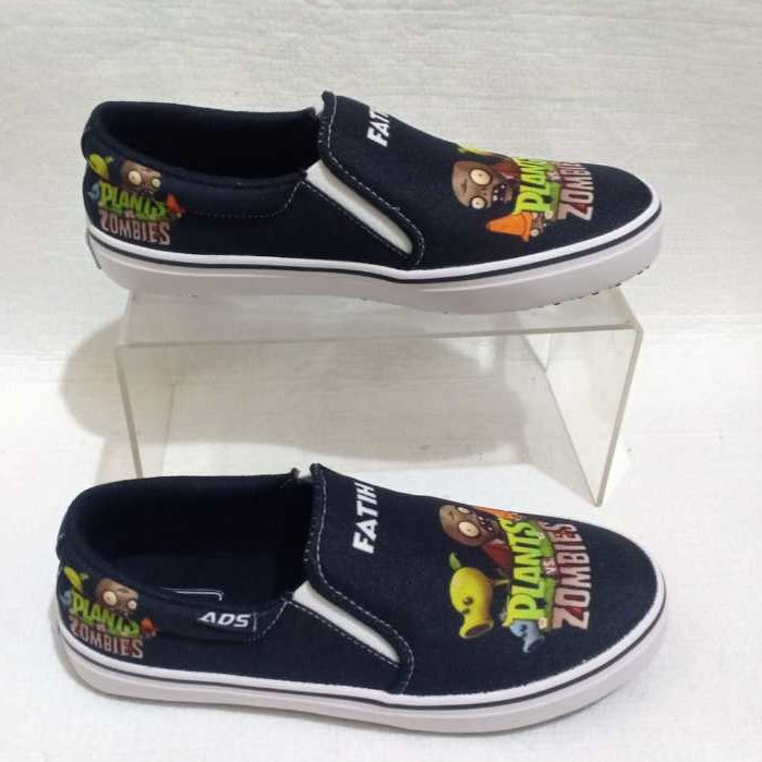 ADS I SEPATU ANAK KARAKTER PLANTS ZOMBIE I BISA CETAK NAMA JUGA REQUEST WARNA DAN GAMBAR