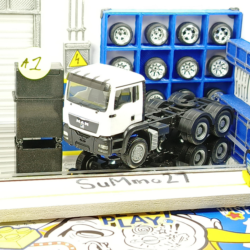 Herpa truck Man Daf miniatur skala 1 87 kondisi loose