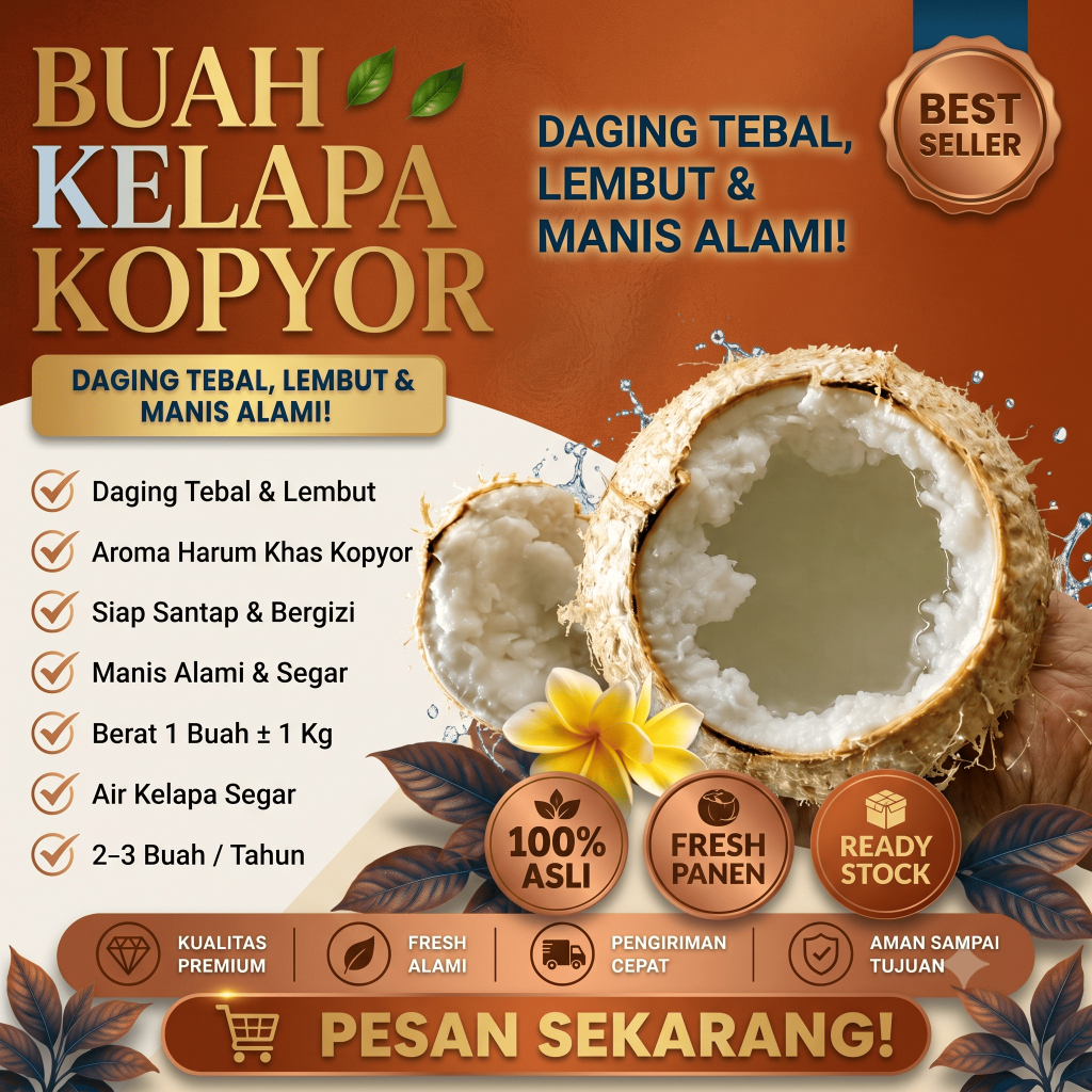 KELAPA PREMIUM  Buah Kelapa Kopyor Asli - Kelapa Kopyor Asli 100%