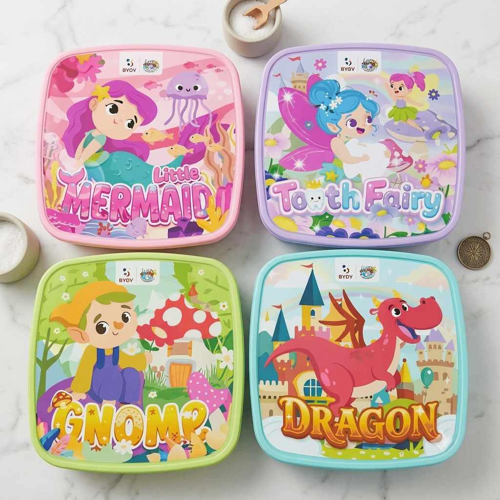 Lunch Box Lucky / Tempat Makan Sekat Lucky / Lunch Box Bekal Anak Souvenir Ulang Tahun Murah