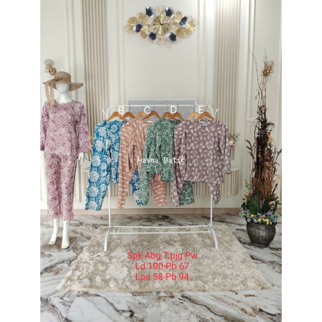 Setelan Celana Luza (Spk. Abg t.pjg PW) Batik Pekalongan