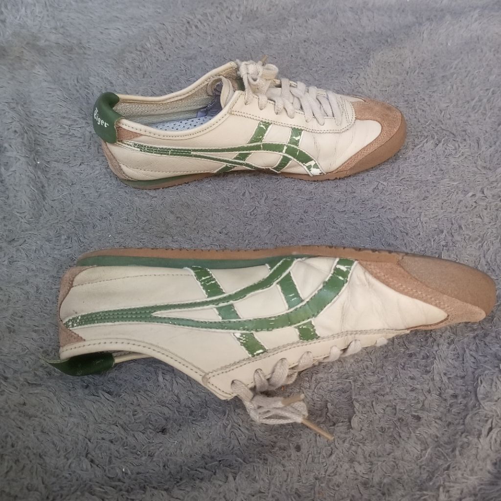 SEPATU ONITSUKA TIGER MEXICO 66 PUTIH HIJAU ORIGINAL PRELOVED SIZE 42