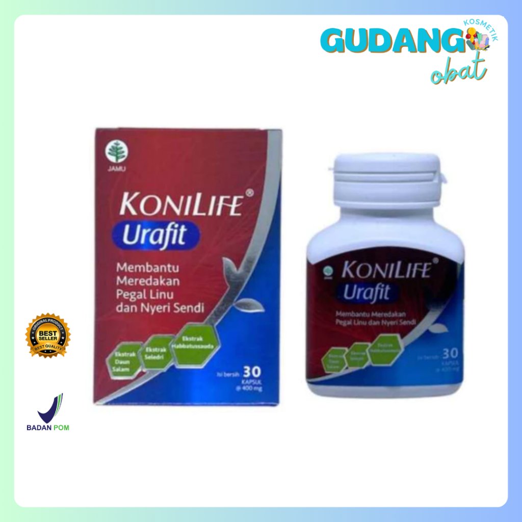 Konimex Konilife Urafit 30's - Asam Urat, Pegel Linu, Nyeri Sendi