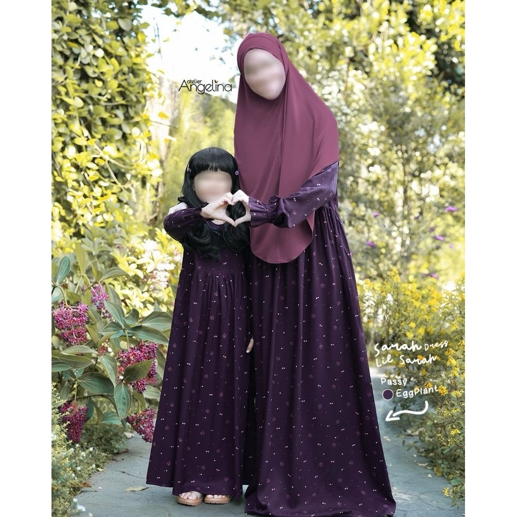 Atelier Angelina Passy Maroon Bella Dress, Passy Eggplant Sarah Dress (M, L) edisi Agustus 2026