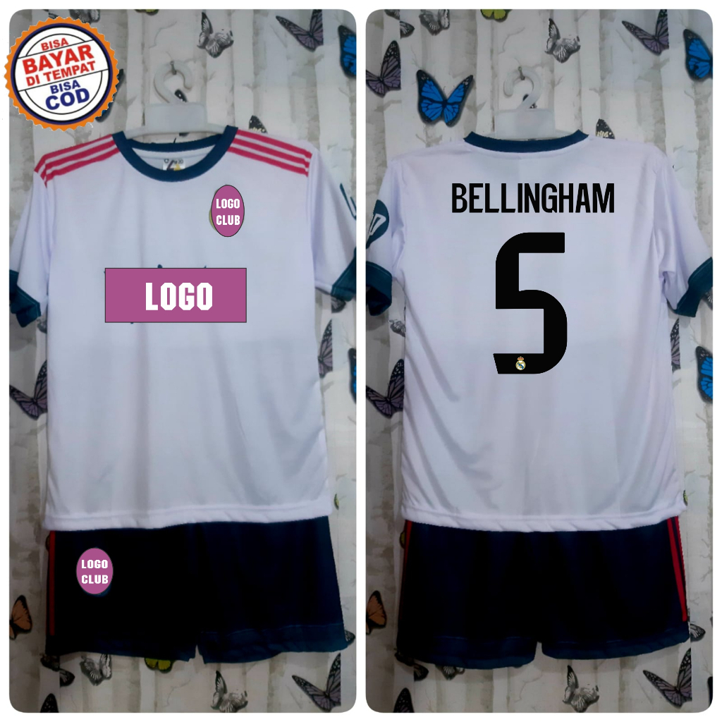 BISA COD JERSEY BOLA BELLINGHAM 7-13 THN | SETELAN BAJU BOLA MDRD AWAY/BAJU BELLINGHAM/STELAN BAJU A