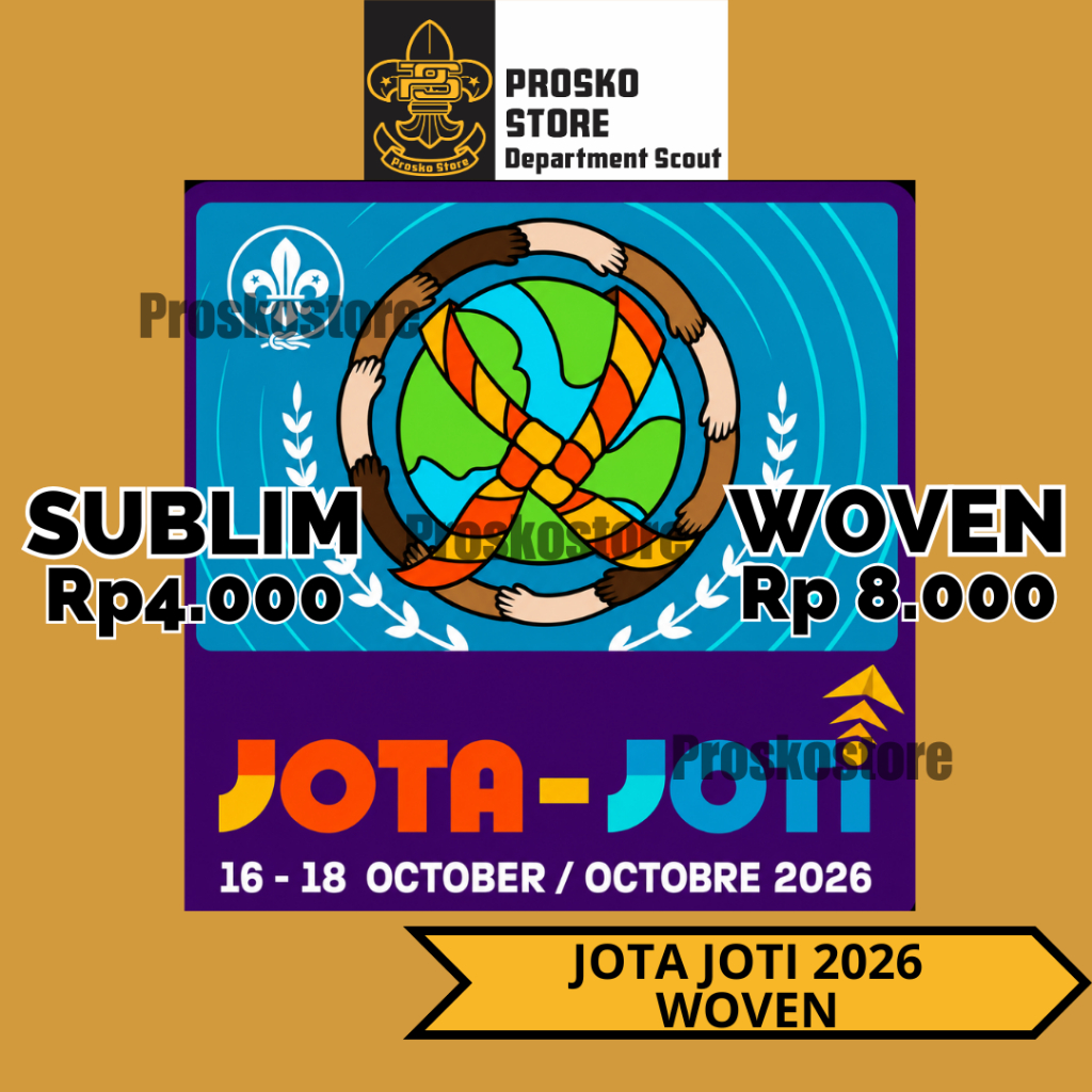 Jota Joti 2026 Woven dan Sublim Patch / Badge - Proskostore
