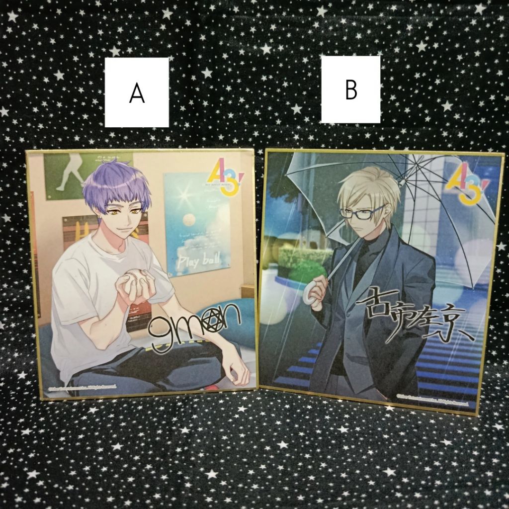 A3 Kumon Sakyo Acrylic Standee Badge Pouch Banri Chikage Masumi