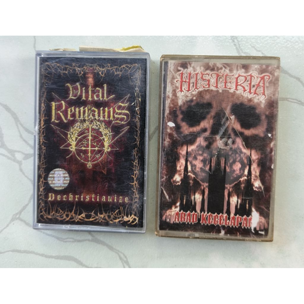 kaset vital remains dan kaset histeria