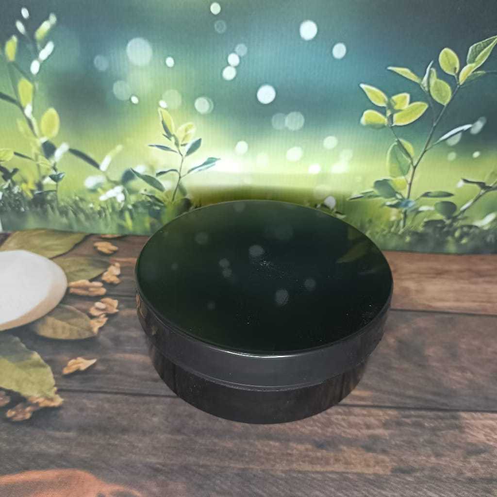 Pot lulur 250gr hitam hitam / pot pomade 250 gr / pot gatsby/ pot kosmetik 250gr hitam