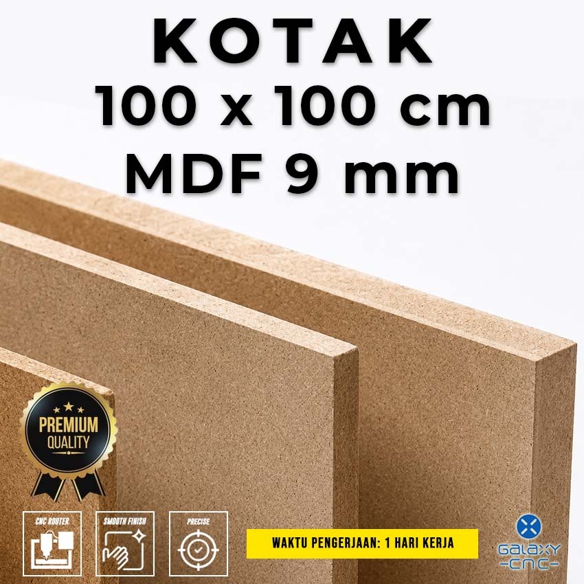 Kotak 100 x 100 cm - MDF 9 mm - MDF board / papan MDF kayu