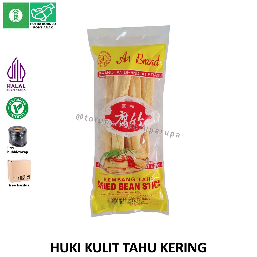 Kulit Tahu Stick A1 120 gr / Huki Kulit Kembang Tahu Kering Halal