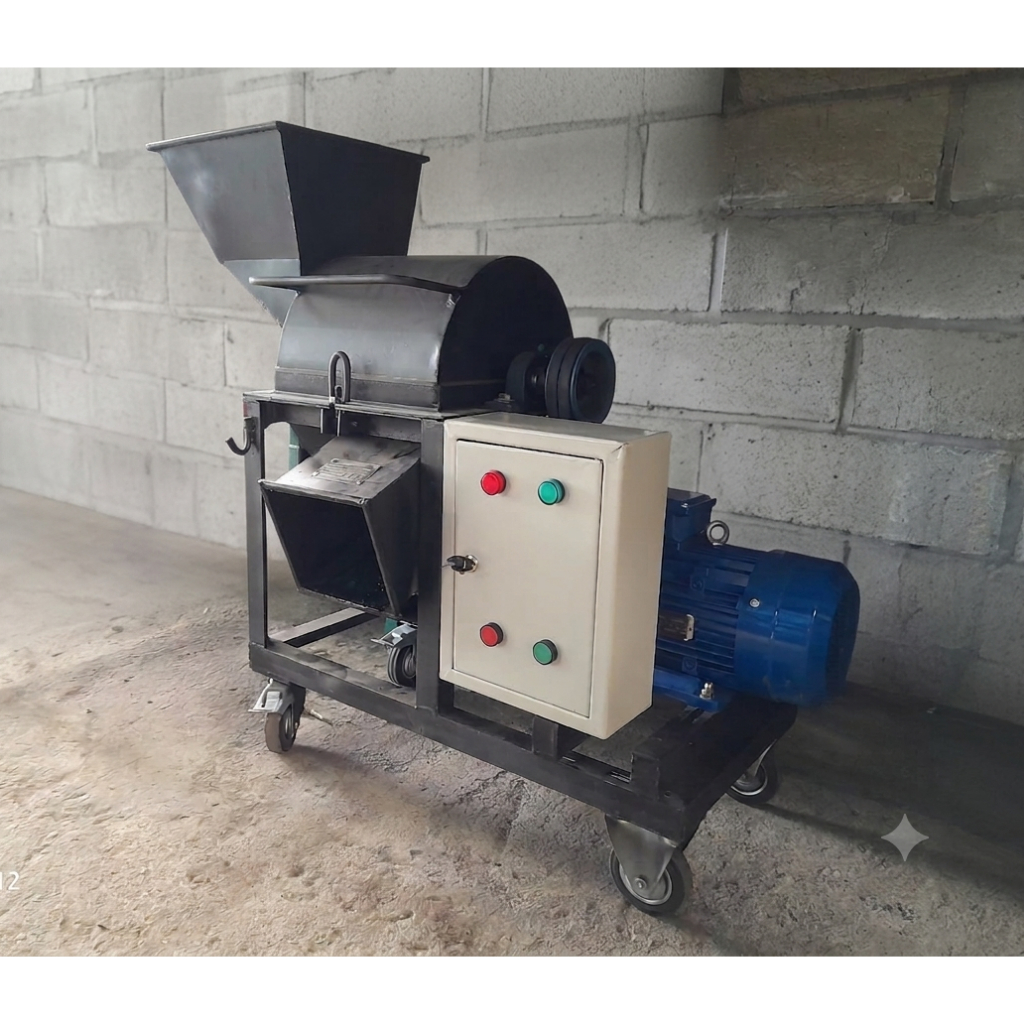 Mesin Pencacah Daun dan Rumput Dinamo 3 HP + Panel Pengaman