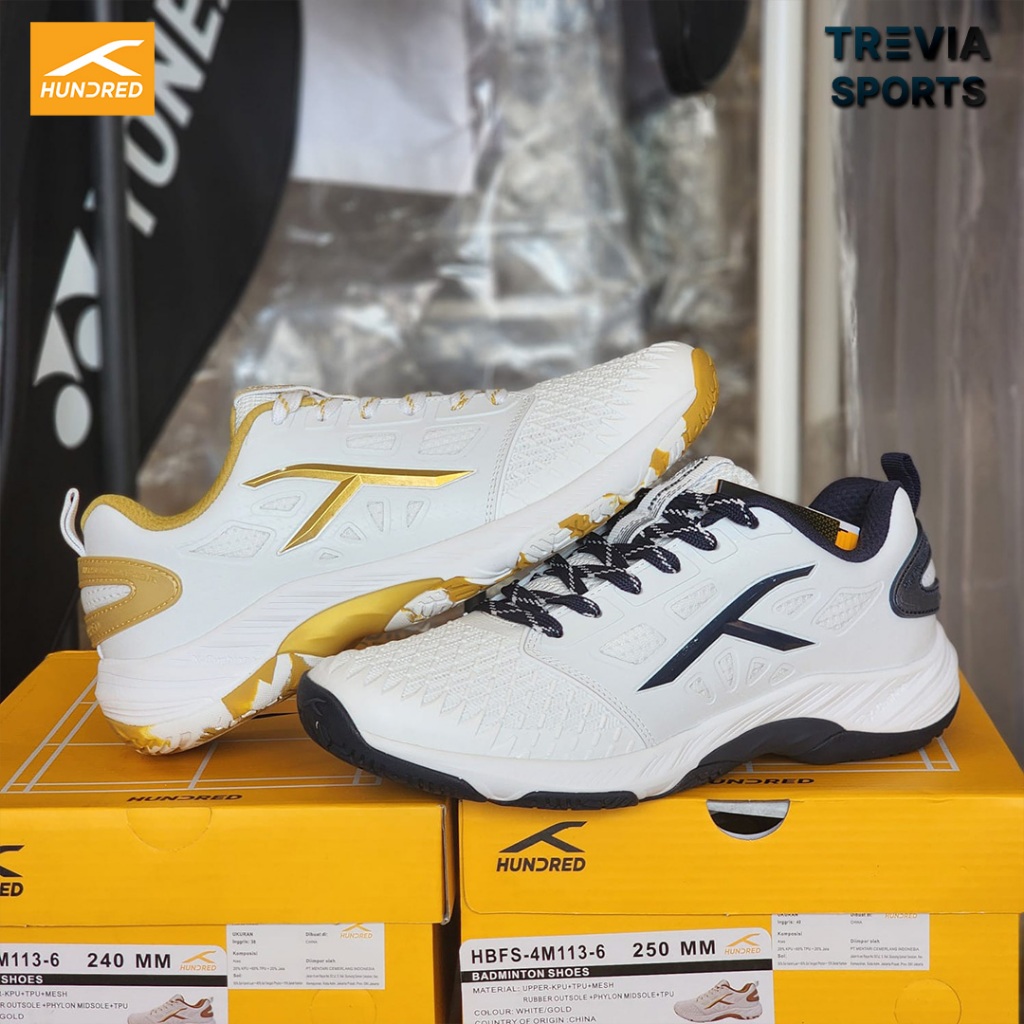 NEW Sepatu HUNDRED Hypercourt / Sepatu Badminton Tennis Padel / Hundred HyperCourt ORIGINAL