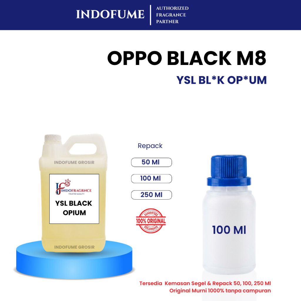 REPACK | YSL BLACK OPIUM - INDOFRAGRANCE | Bibit Parfum | Botol Parfum | Indofume Grosir Pekanbaru