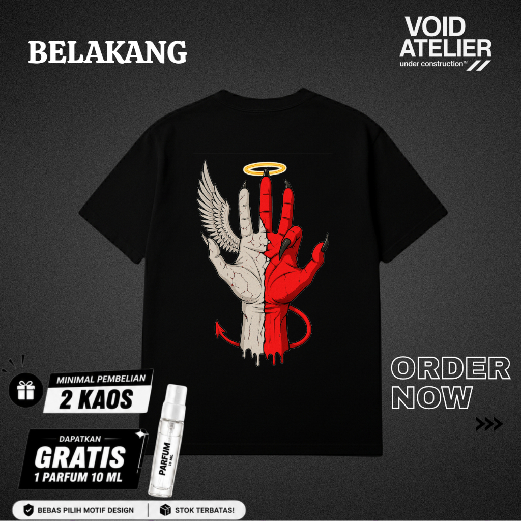 Kaos Eksklusif | Devil & Angel | Void Atelier