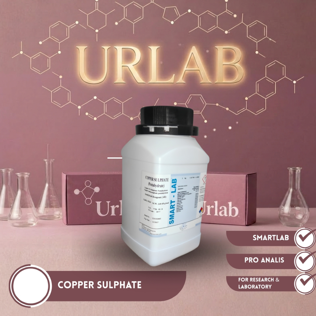 Tembaga (II) Sulfat Pentahidrat pro analis smartlab / Copper (II) Sulfate Pentahydrate / CuSO4.5H2O