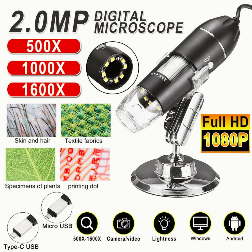 Kamera Mikroskop Servis HP Endoskop Digital Microscope Endoscope Camera 500X USB Android Windows
