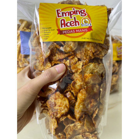 Snack Cemilan Emping Aceh Pedas Manis / Emping Aceh Pedas Manis