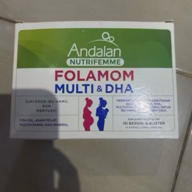 vitamin ibu hamil Folamom dha tm2&3