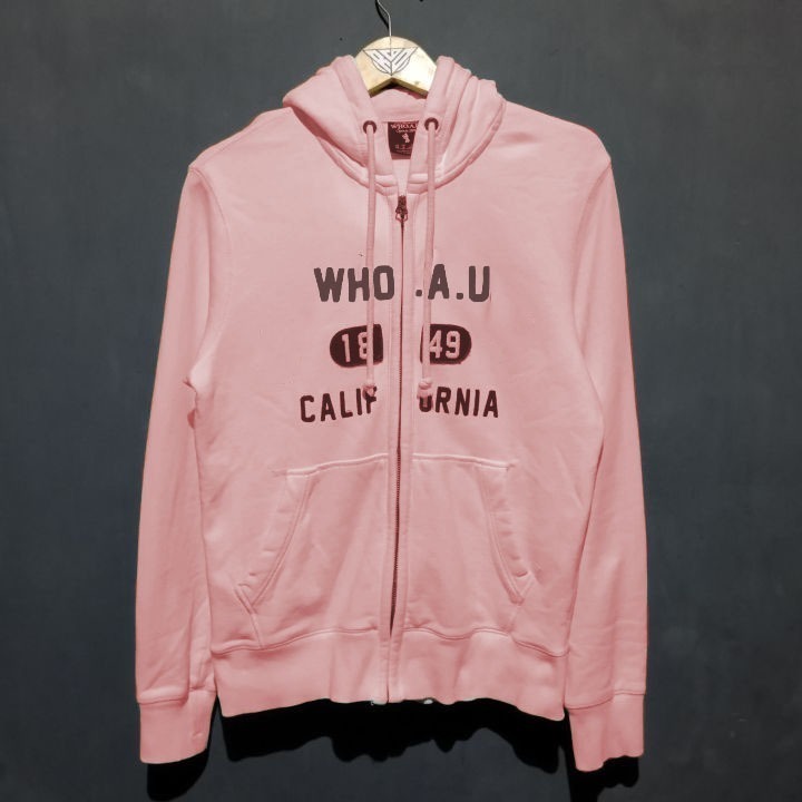 Jaket Hoodie WHO.AU Full Tag California 1849 /Jaket WHO.A.U Pria Wanita QUALITY PREMIUM