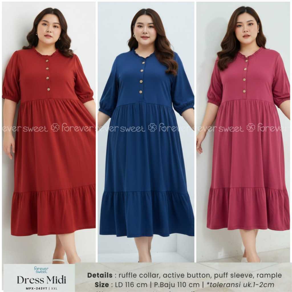 TERMURAH FOREVER SWEET DASTER /DRESS /HOME DRESS JUMBO XXL/2L/5XL/XXXXXL