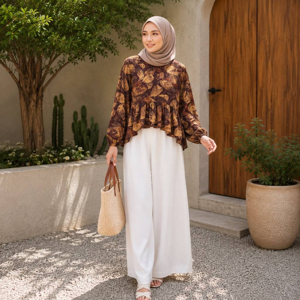 TRIYANA ONE SET RAYON L & XL // SETELAN RAYON WANITA OOTD FASHION KEKINIAN // SETELAN WANITA // SETE