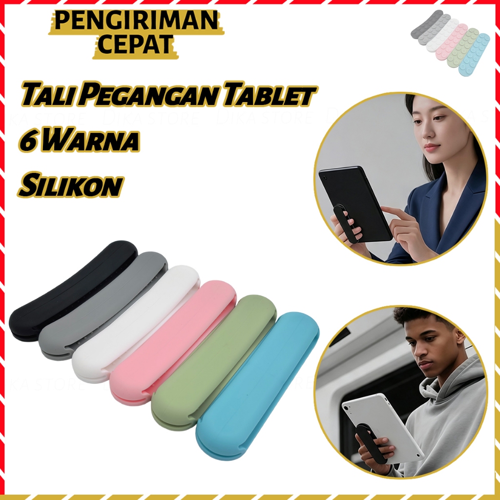 Hand Strap Holder Tablet Silikon Universal Tali Pegangan Portable Untuk Ipad Kindle Paperwhite Xiaom