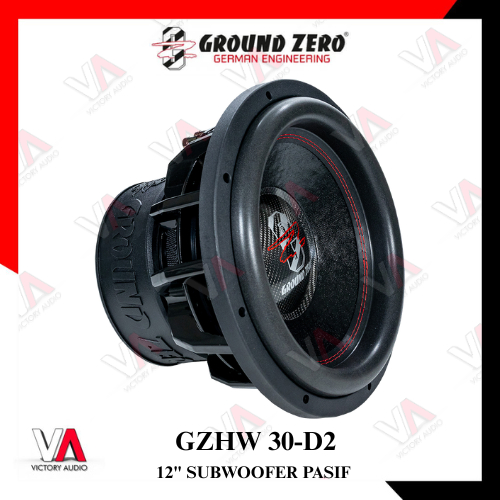 Subwoofer Pasif 12 Inch GROUND ZERO GZHW 30-D2 3000 Watts SPL Sub High-Performance Original