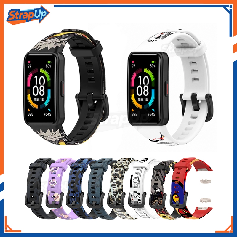 Strap Huawei Band 6 / Honor Band 6 Motif Karakter Army Tali Jam Huawei Band 6 / Honor Band 6