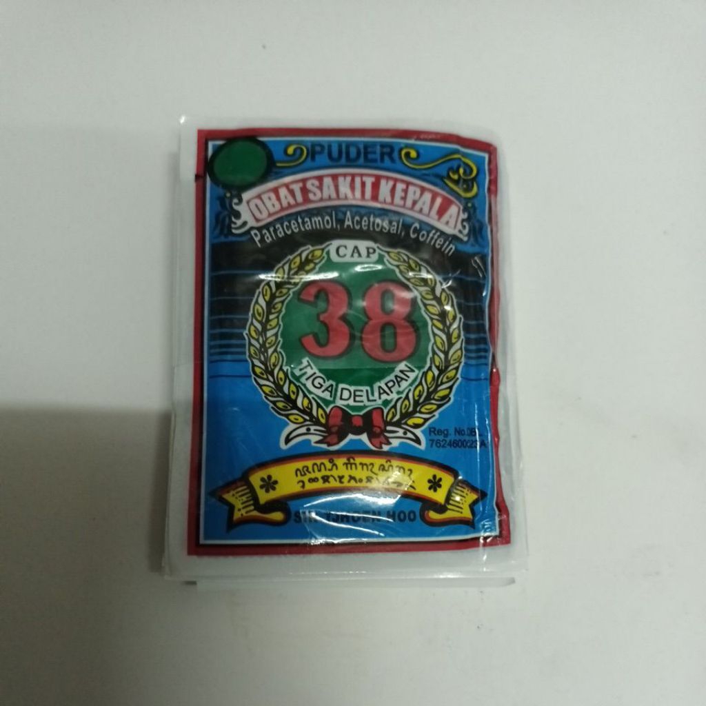12 Sachet Obat Sakit Kepala Puyer 38 - Meredakan Nyeri dan Demam
