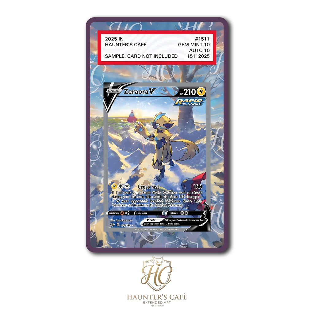 Zeraora V #166 Pokemon Chilling Reign (Custom Extended Art)