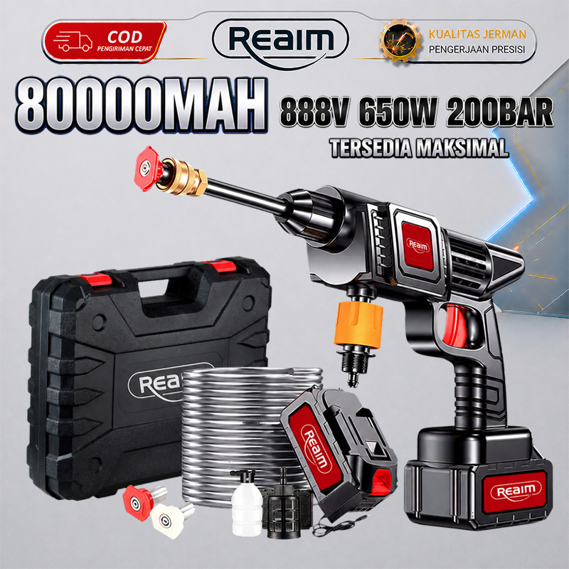 Reaim jet cleaner mesin semprotan Portable mini cuci mobil motor alat cuci motor semprotan kencang
