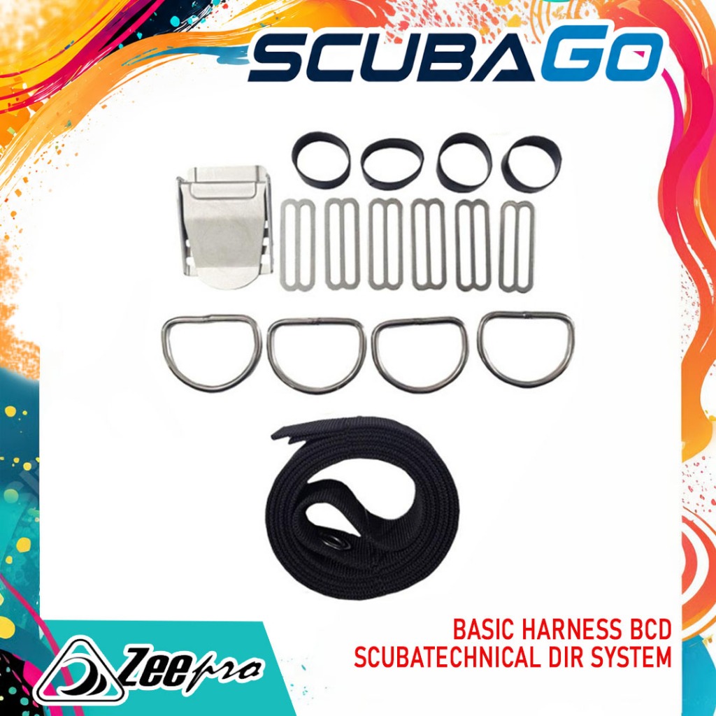 Spare Part Basic Harness BCD Scuba Technical DIR System Sparepart BC Selam Scuba Technical Diving Di