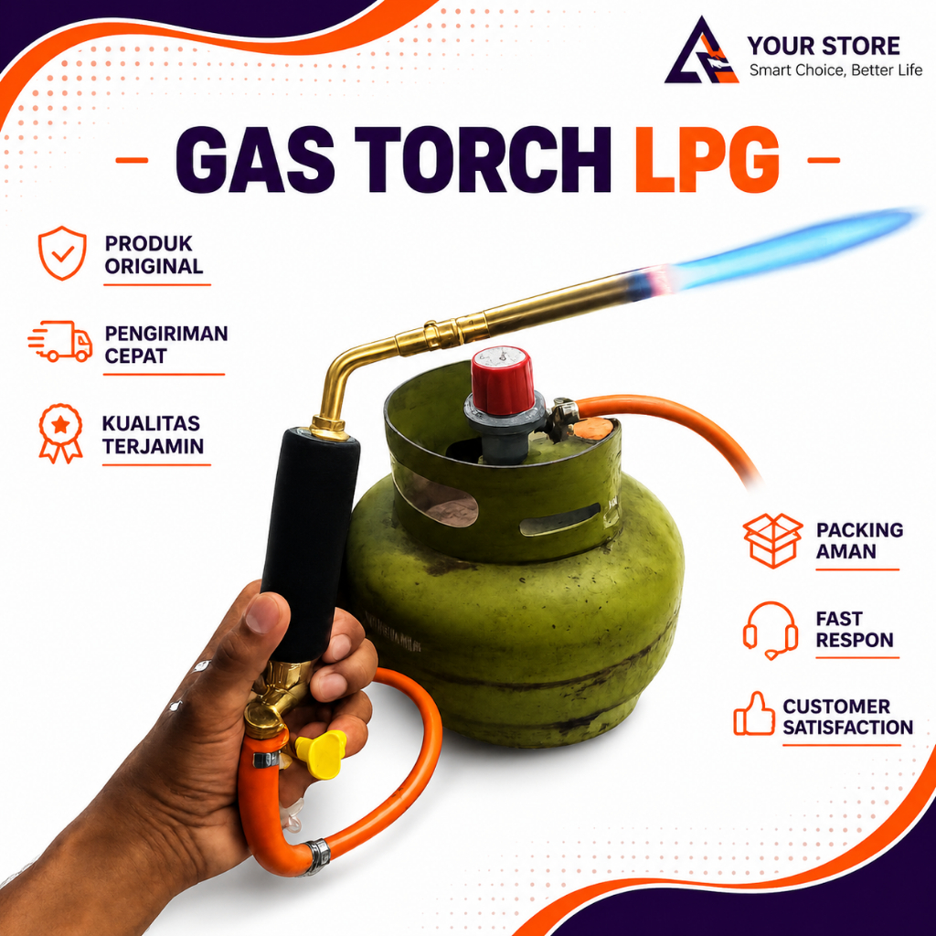 Gas Torch LPG Multifungsi 1 Set Lengkap – Alat Las & Bakar Portable