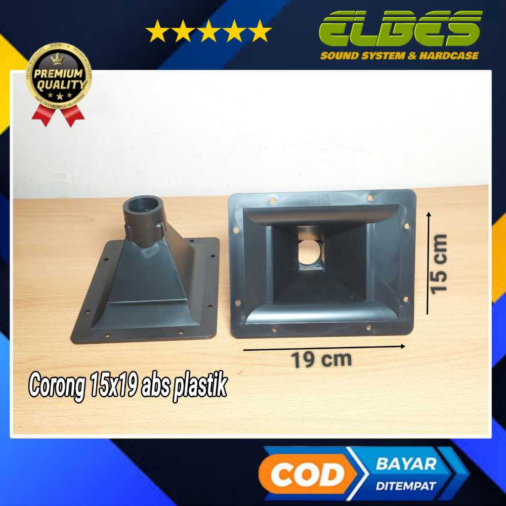 Corong tweter horn tweeter PVC plastik 15x19 RHY