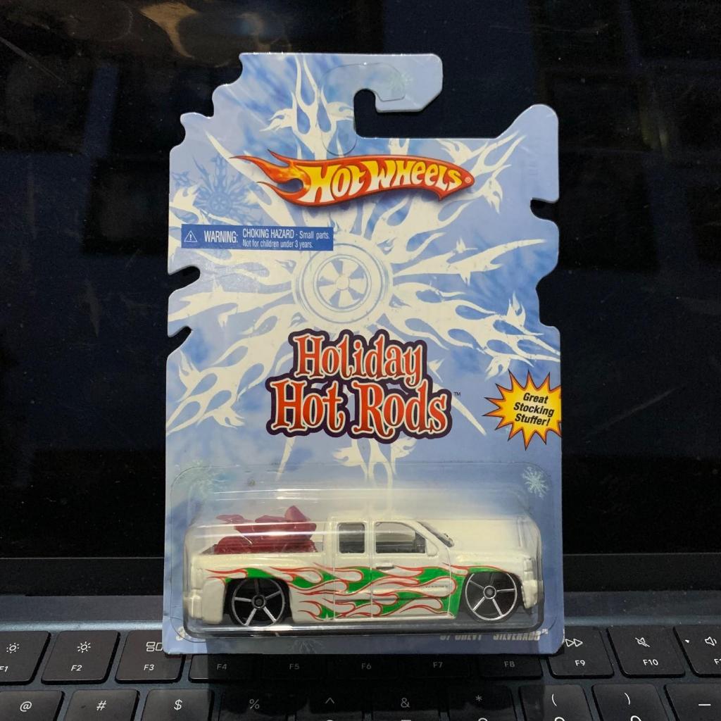 Hot Wheels 2008 Holiday Hot Rods '07 Chevy Silverado Pearl White