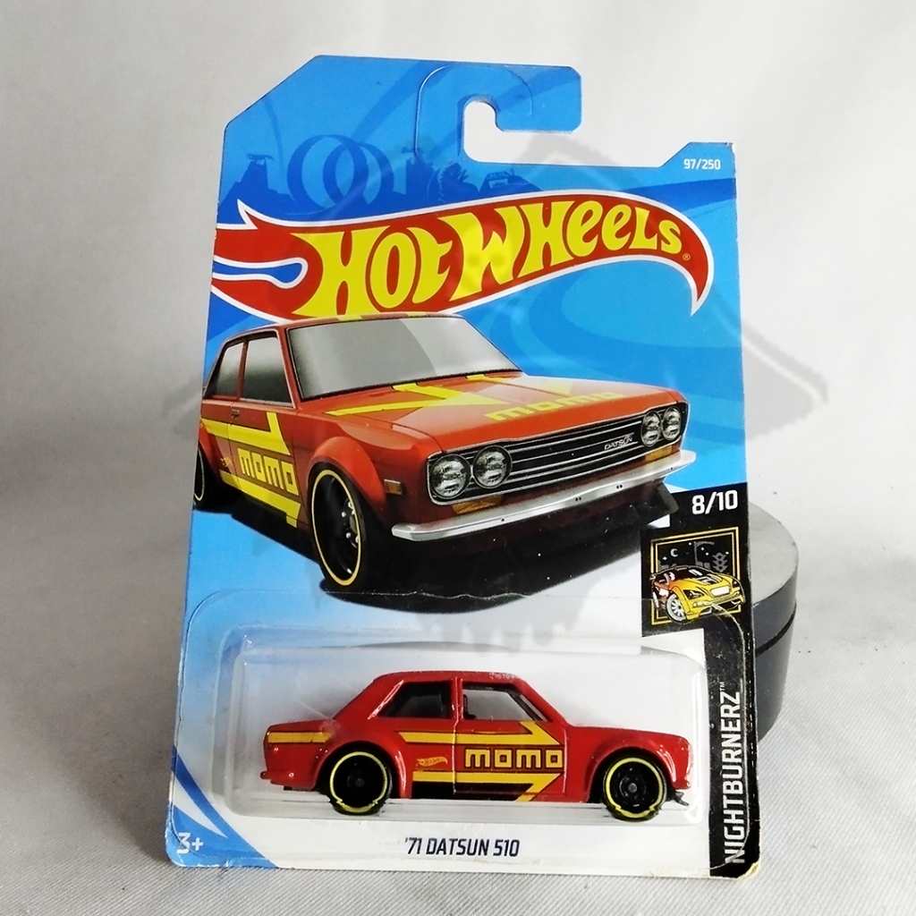 DIECAST HOTWHEELS REAL CAR 71 DATSUN 510, HOTWHEELS DATSUN MOMO
