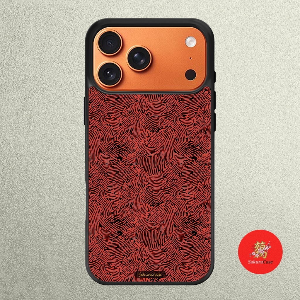 iPhone Case 17 16 15 14 13 12 11 X XR Xs 8 7 6 5 Plus Pro Max Air Softcase Finger Print Pattern