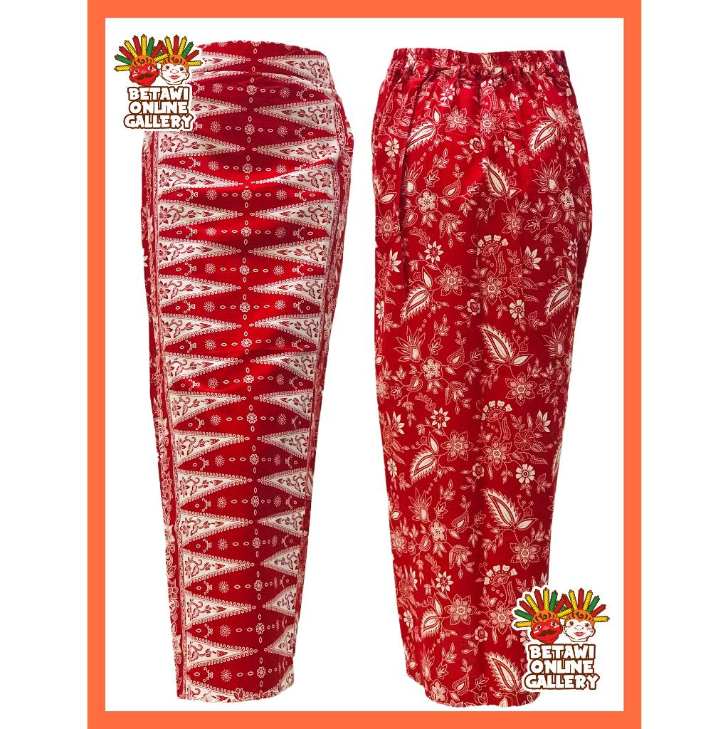 Rok Batik Betawi / Rok Span Tumpal Batik Betawi / Rok Batik Span