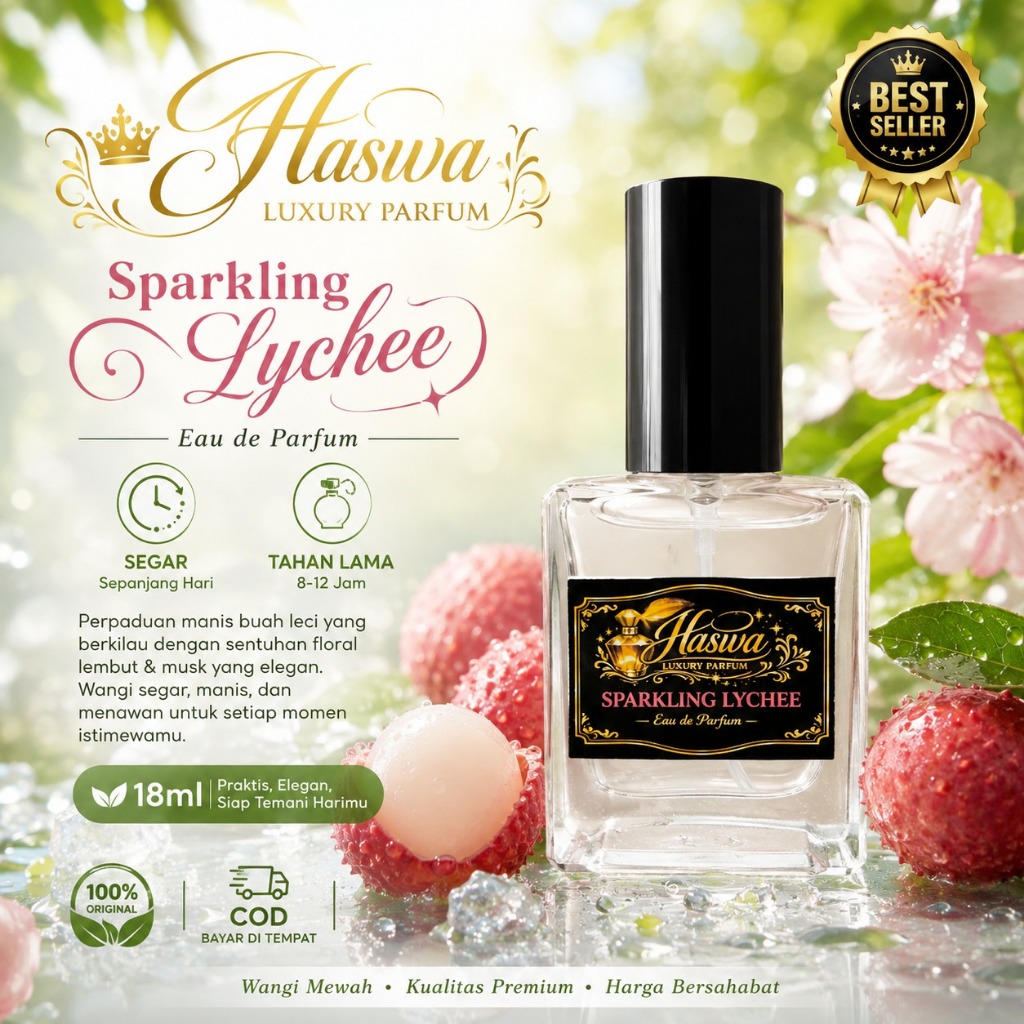 Parfum elegan | parfum Sparkling Lychee 18ml | parfum segar